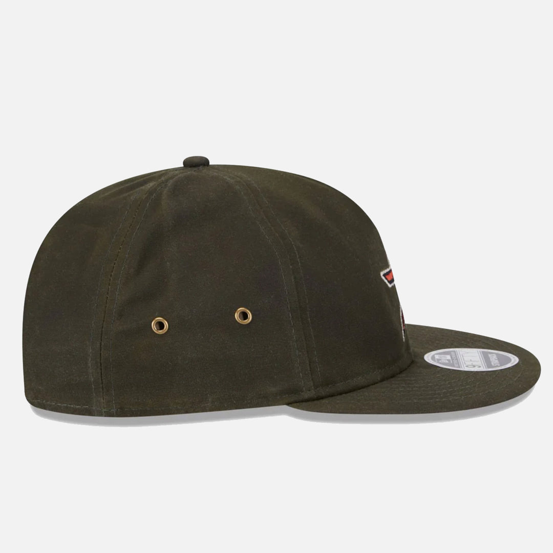 New Era Waxed Canvas Retro Crown 9Fifty Strapback H Astros rifle green