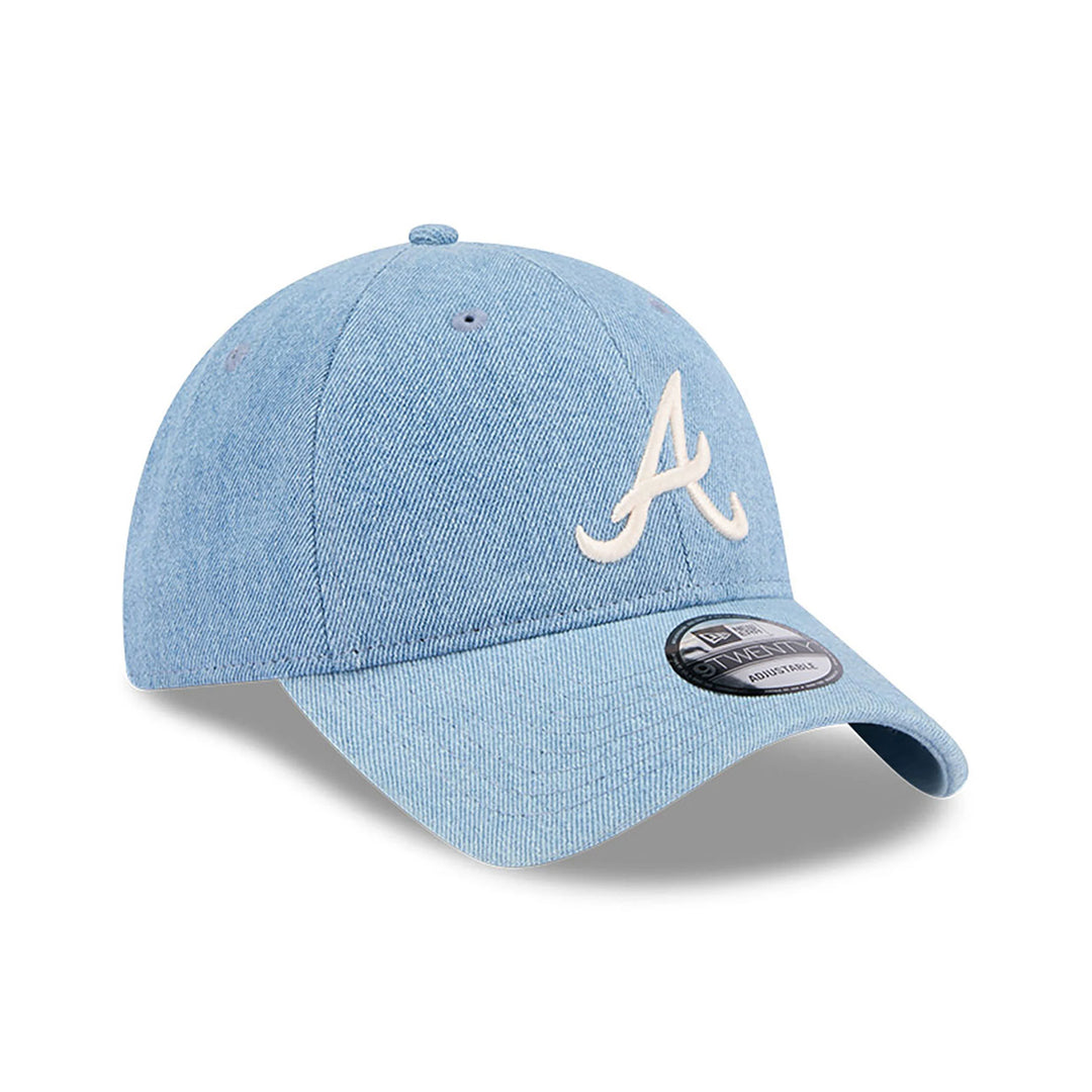 New Era Washed Denim 9Twenty A Braves light blue - Shop-Tetuan