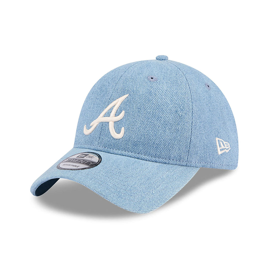 New Era Washed Denim 9Twenty A Braves light blue - Shop-Tetuan