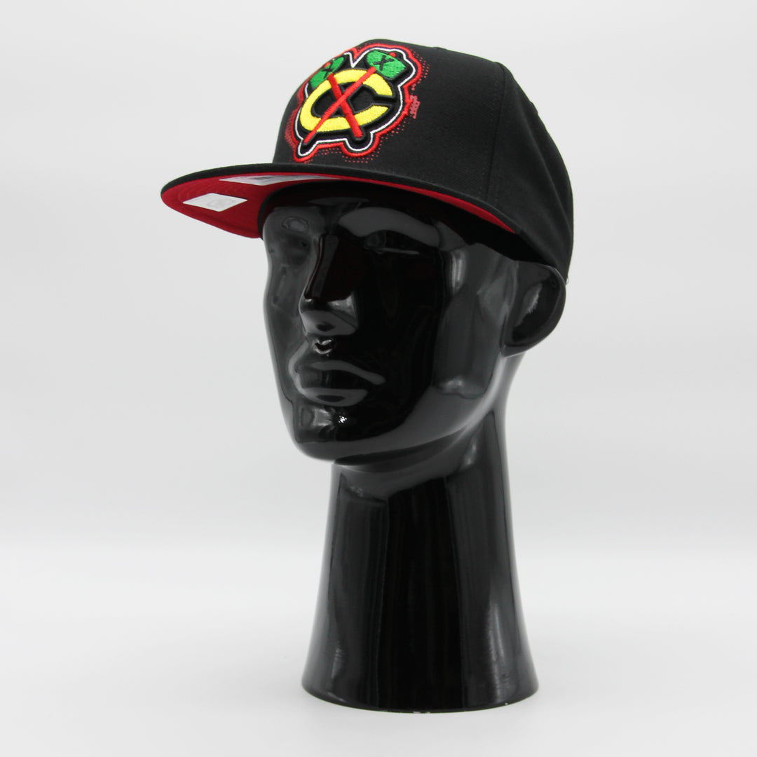 Mitchell & Ness NHL Big Face 7.0 HWC C Blackhawks black - Shop-Tetuan