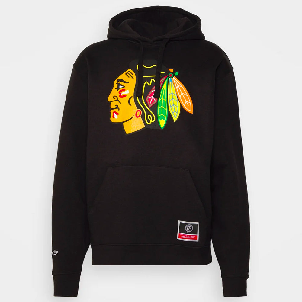 Mitchell & Ness NHL Team Logo hoody C Blackhawks black - Shop-Tetuan