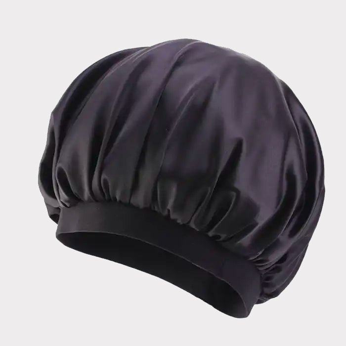 Satin Bonnet Cap black - Shop-Tetuan