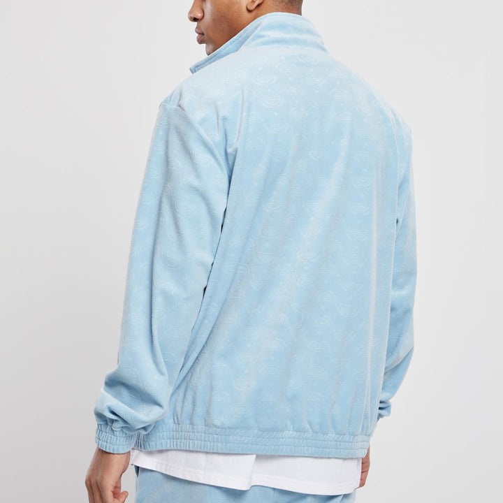 Southpole AOP Velour Jacket baby blue - Shop-Tetuan