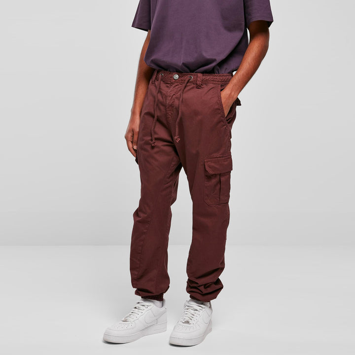 Urban Classics Cargo Jogging pants cherry - Shop-Tetuan