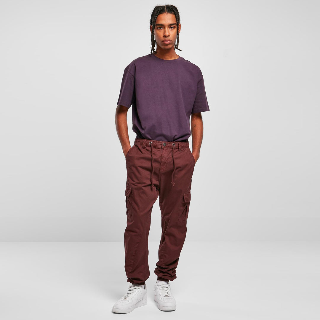 Urban Classics Cargo Jogging pants cherry - Shop-Tetuan