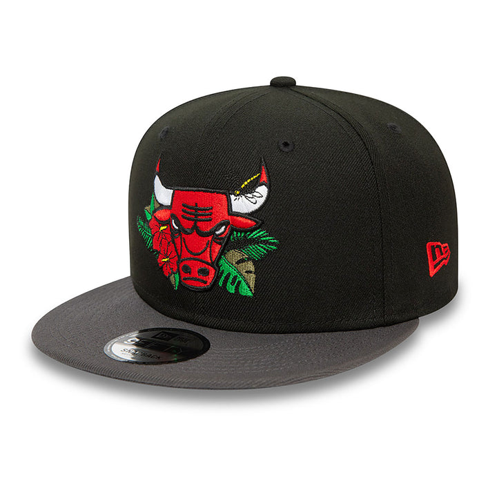 New Era NBA Floral Black 9Fifty C Bulls black - Shop-Tetuan