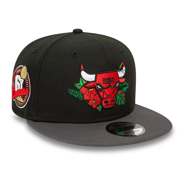 New Era NBA Floral Black 9Fifty C Bulls black - Shop-Tetuan