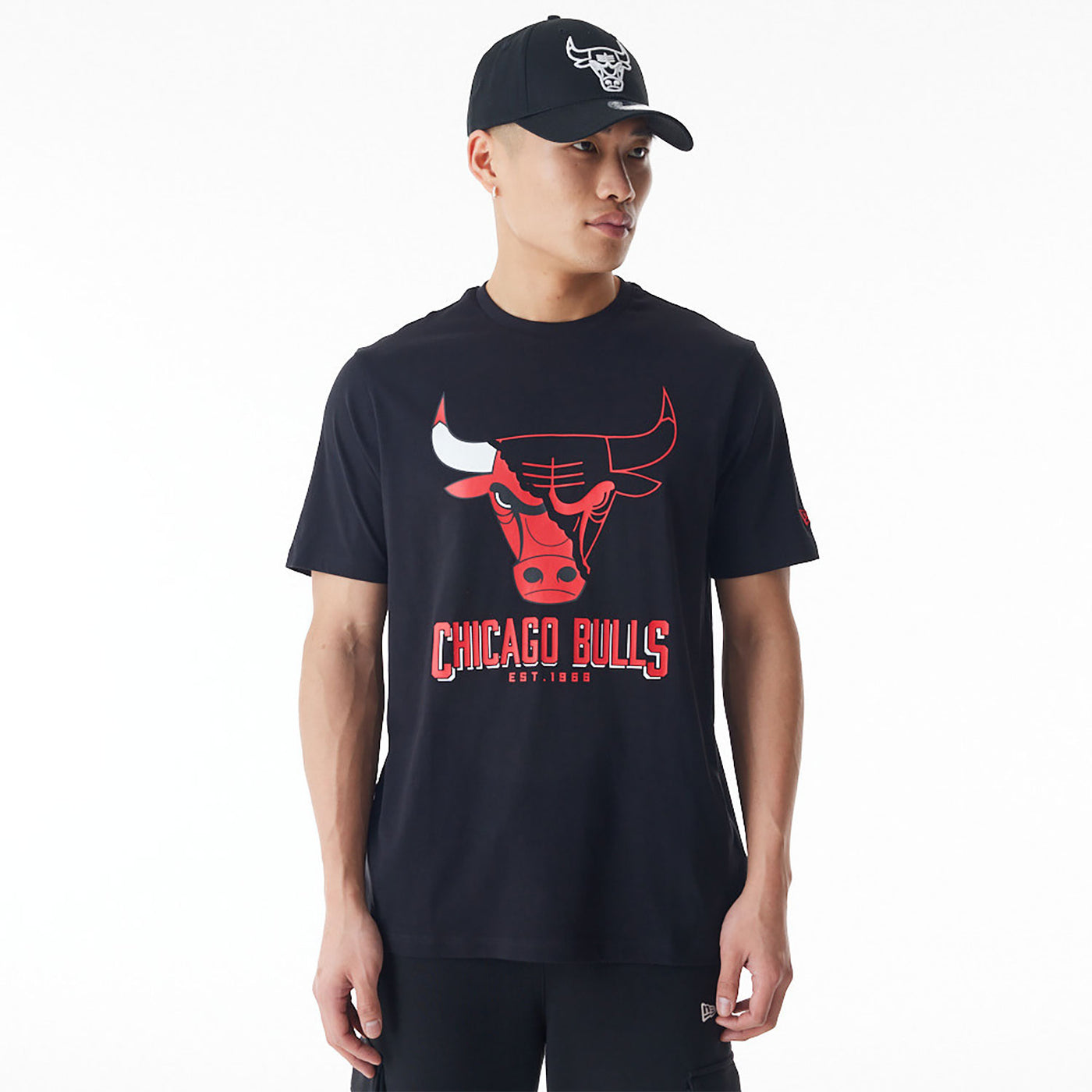 New Era NBA Logo Graphic tee C Bulls black