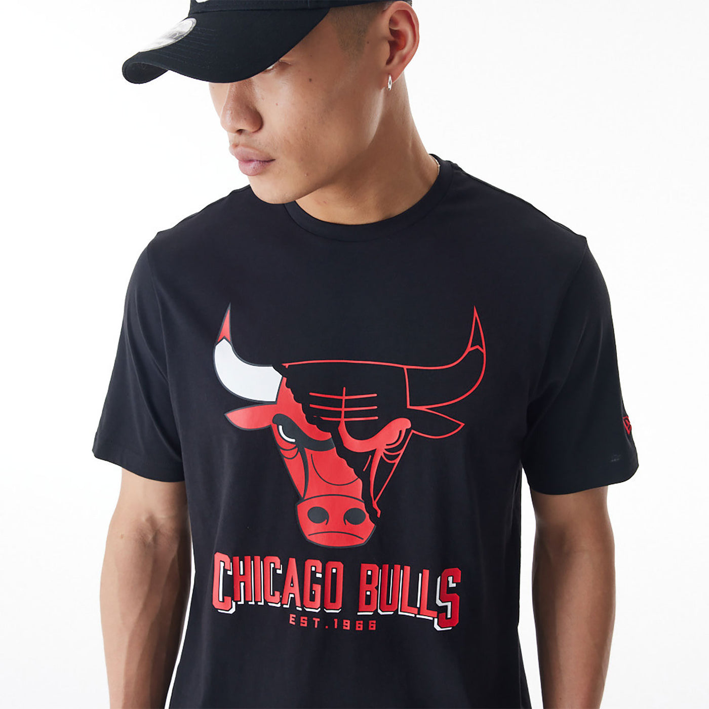 New Era NBA Logo Graphic tee C Bulls black