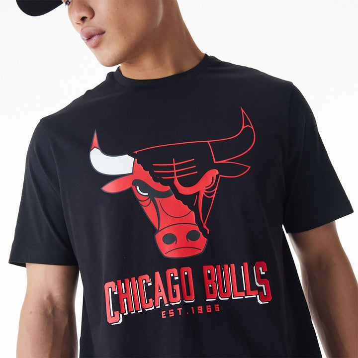 New Era NBA Logo Graphic tee C Bulls black