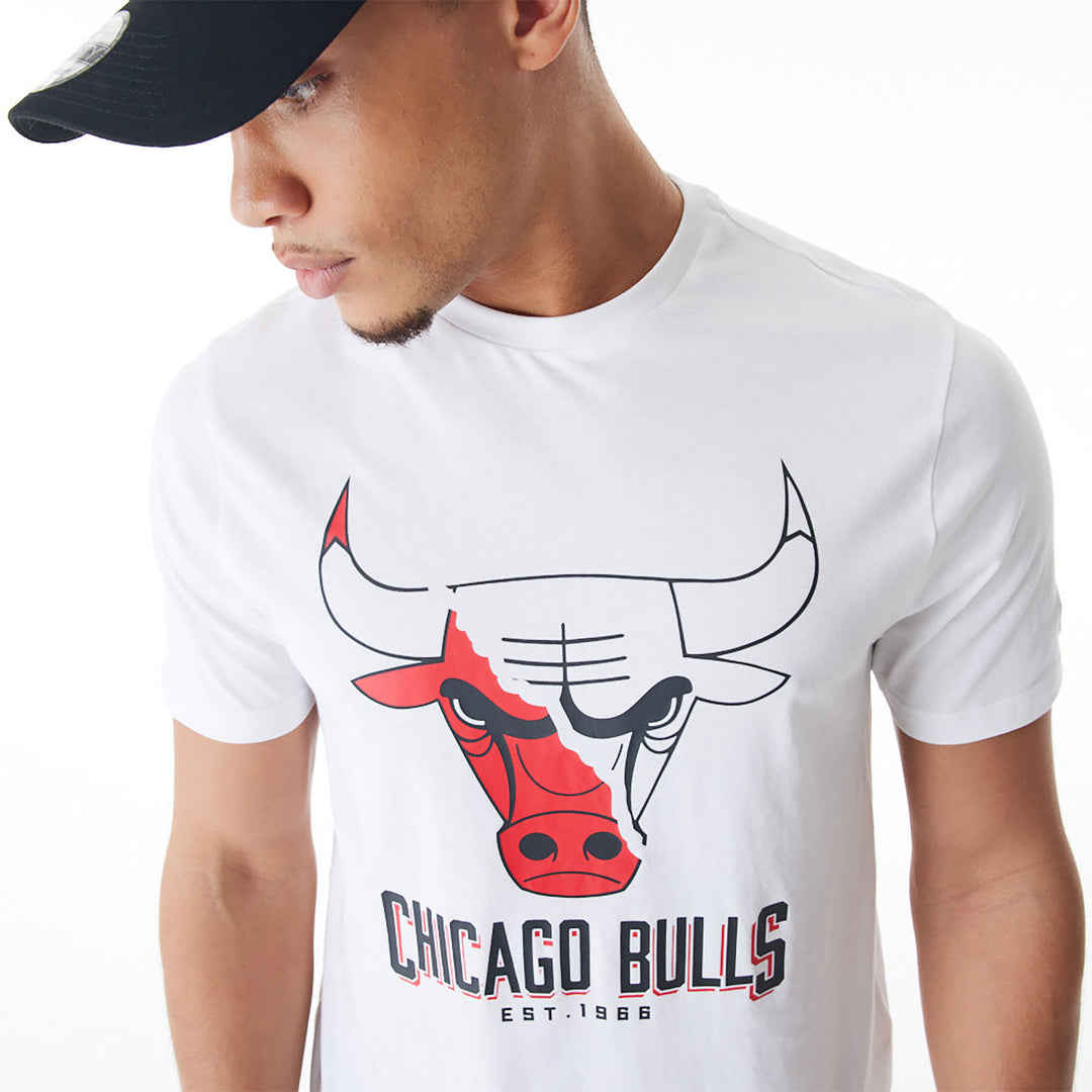 New Era NBA Logo Graphic tee C Bulls white