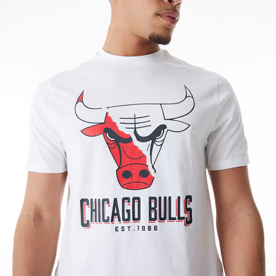 New Era NBA Logo Graphic tee C Bulls white