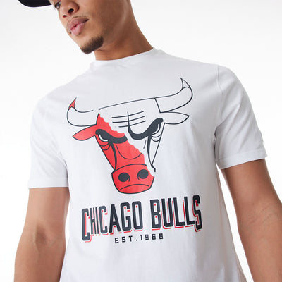 New Era NBA Logo Graphic tee C Bulls white