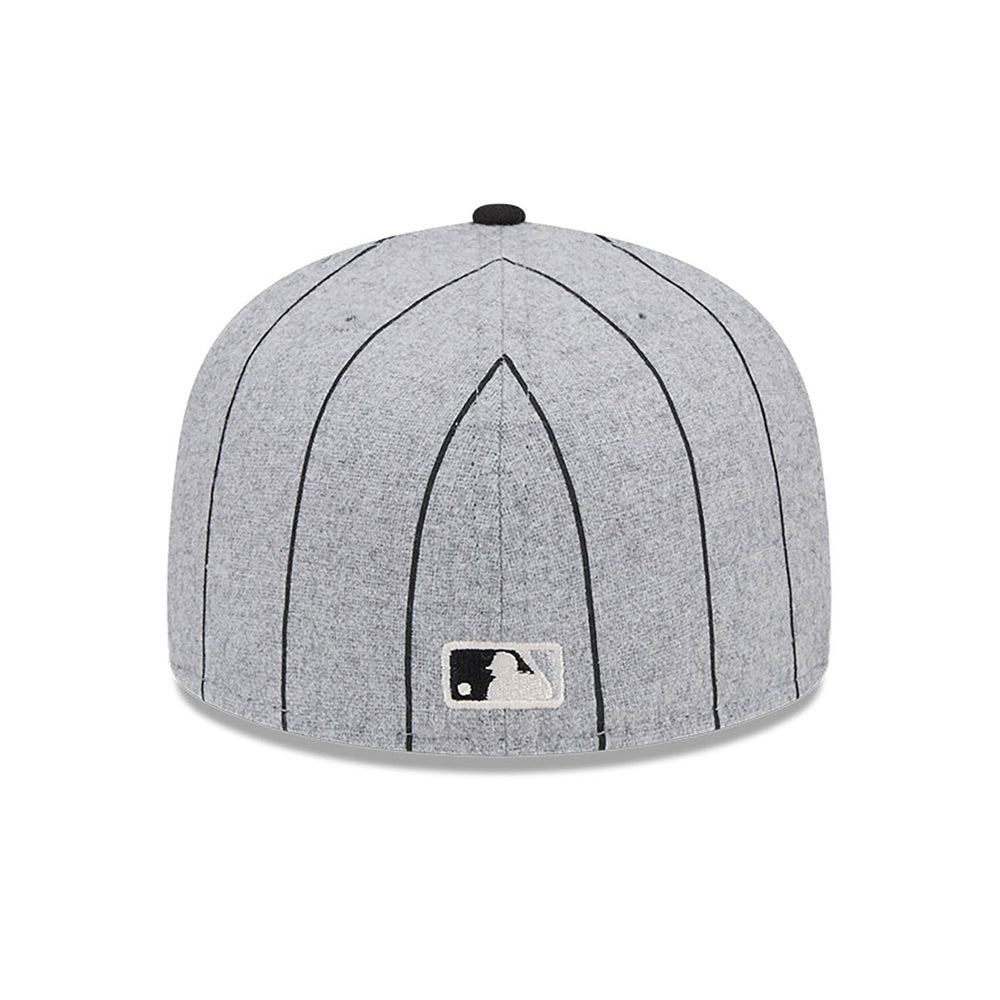 New Era HEather Pinstripe 59Fifty C White Sox grey/blk - Shop-Tetuan