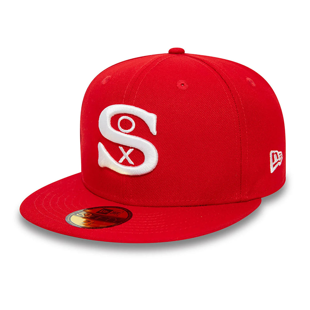 New Era MLB Cooperstown Alternative 59Fifty C White Sox red - Shop-Tetuan