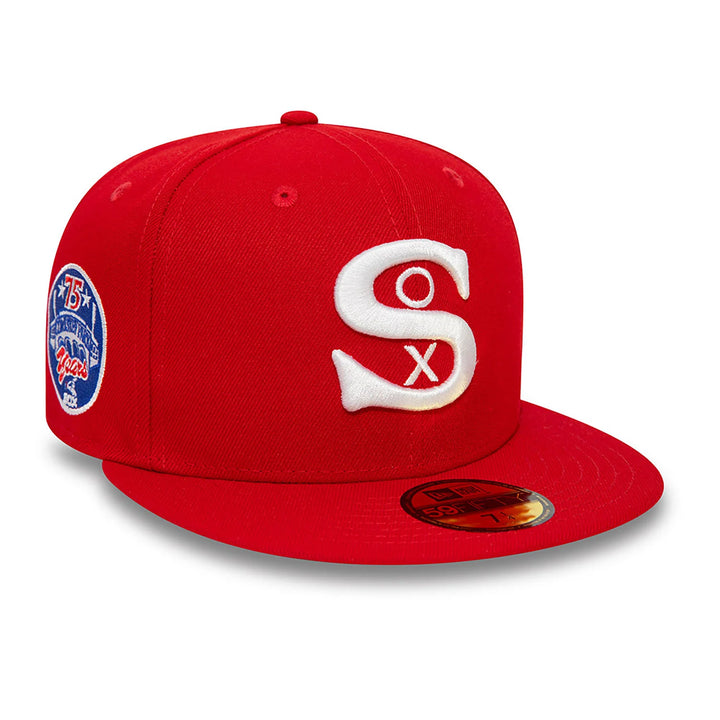 New Era MLB Cooperstown Alternative 59Fifty C White Sox red - Shop-Tetuan