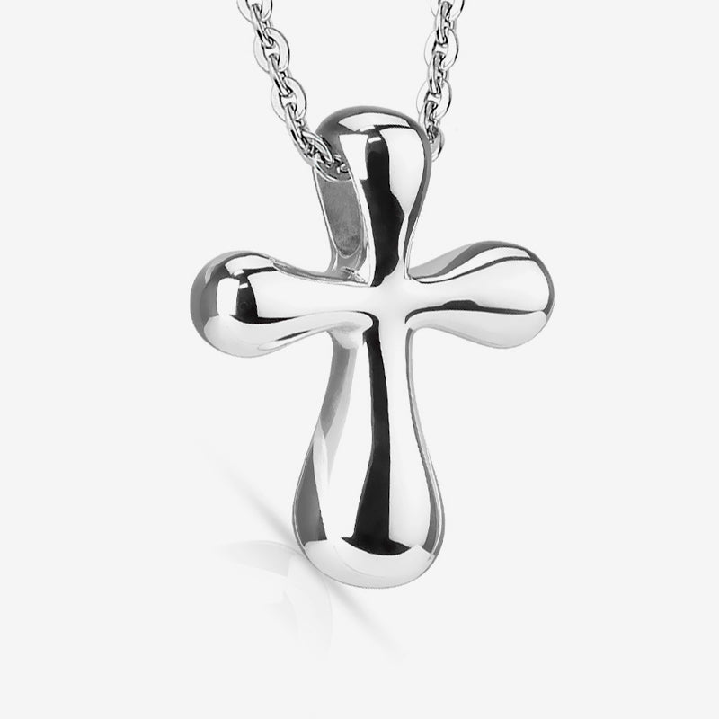 Cross Stainless Steel Pendant with Chain Necklace