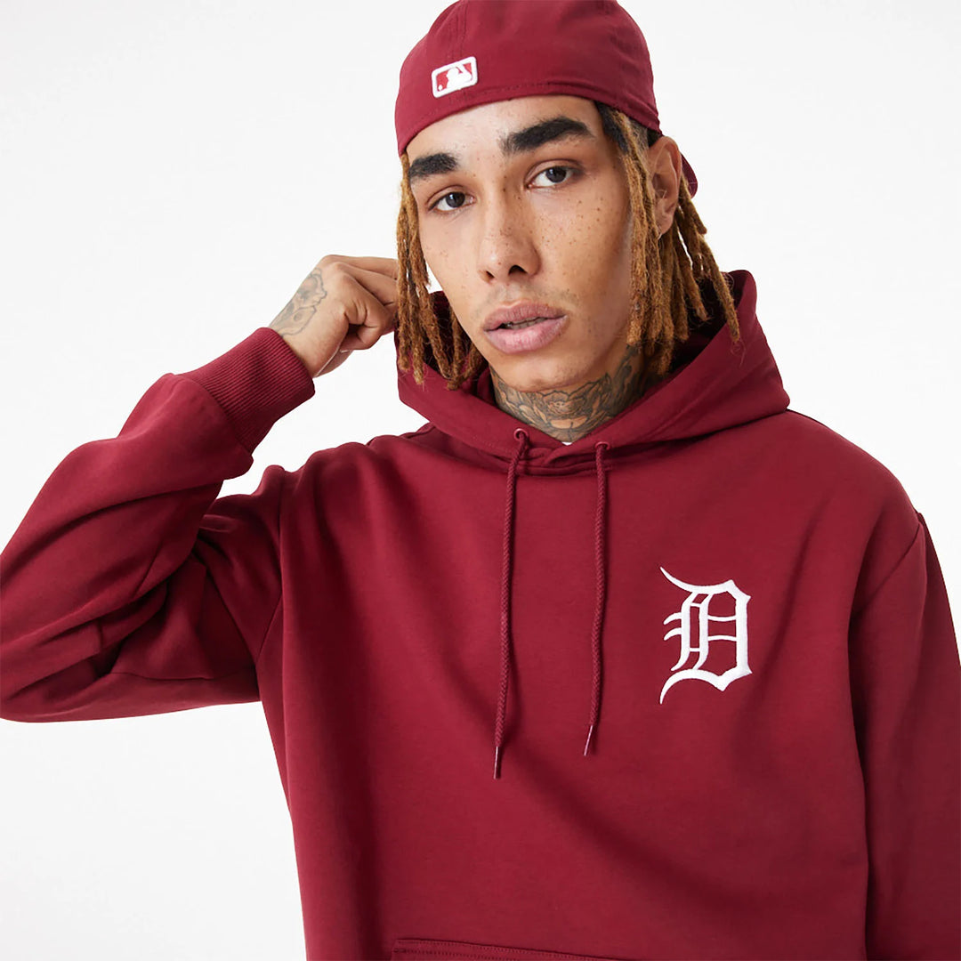 New Era League Essential Oversized hoody D Tigers dark red - Shop-Tetuan