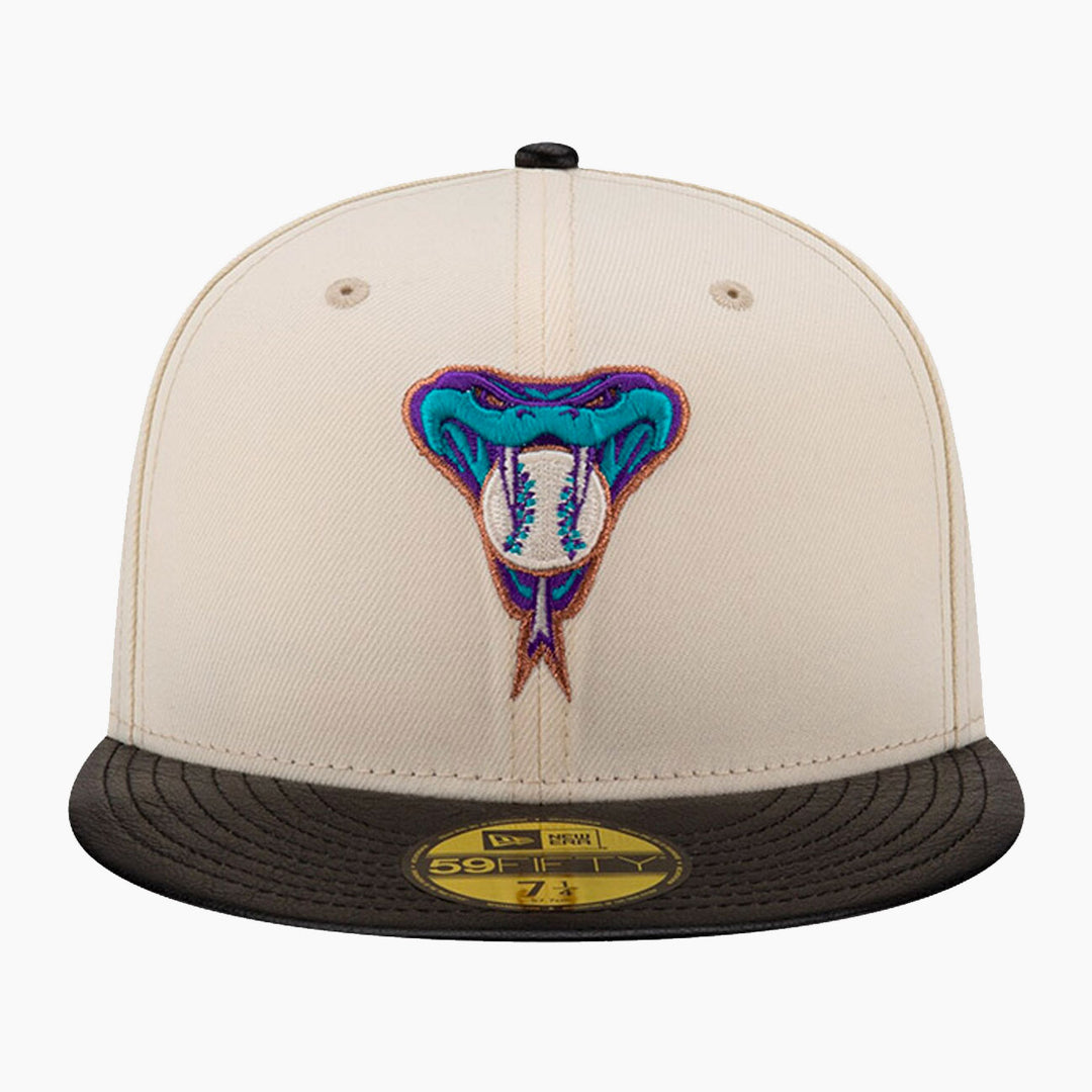 New Era Game Night Leather Visor 59Fifty A Diamondbacks off white/blk - Shop-Tetuan