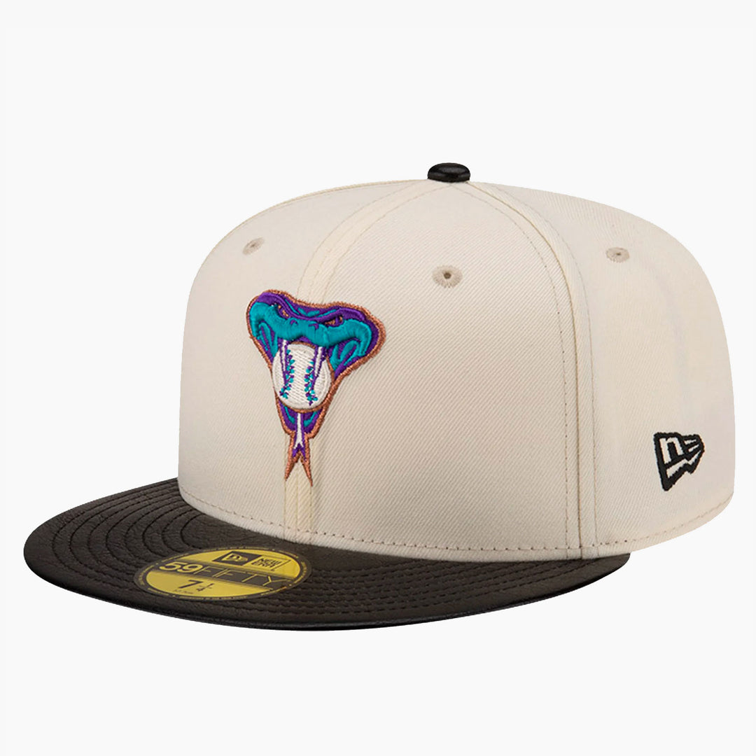 New Era Game Night Leather Visor 59Fifty A Diamondbacks off white/blk - Shop-Tetuan