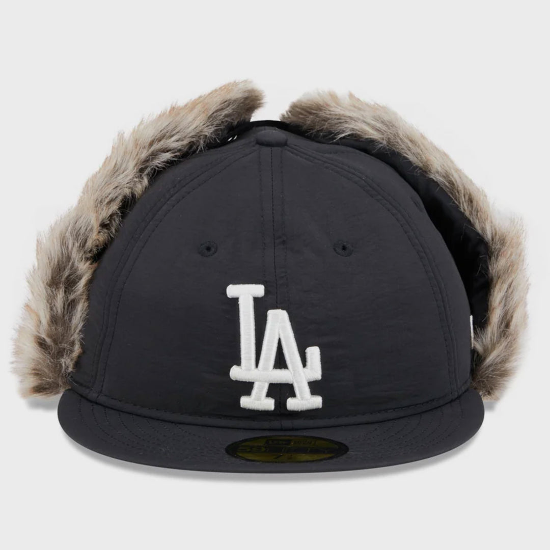 New Era Winter DogEar Retro Crown 59Fifty LA Dodgers black