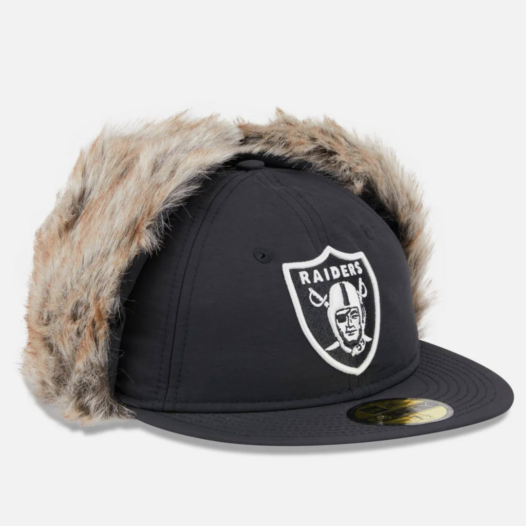 New Era Winter DogEar Retro Crown 59Fifty LV Raiders black