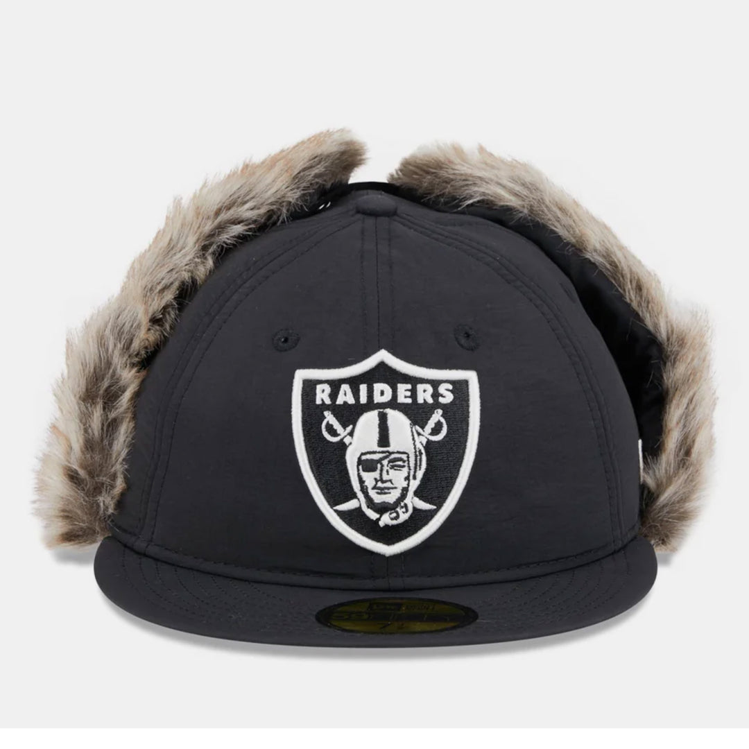 New Era Winter DogEar Retro Crown 59Fifty LV Raiders black