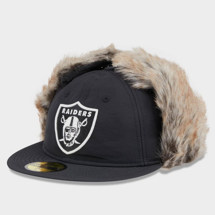 New Era Winter DogEar Retro Crown 59Fifty LV Raiders black