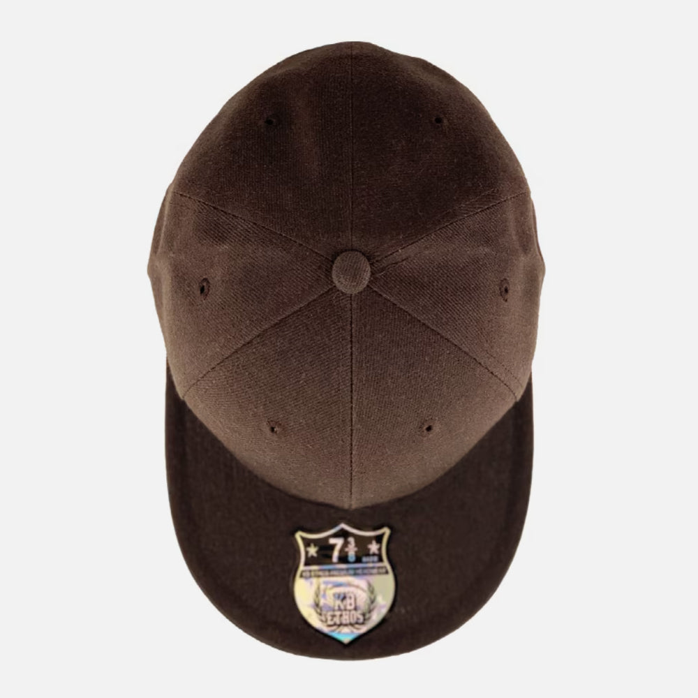 KB Ethos Fitted Flat Brim cap brown