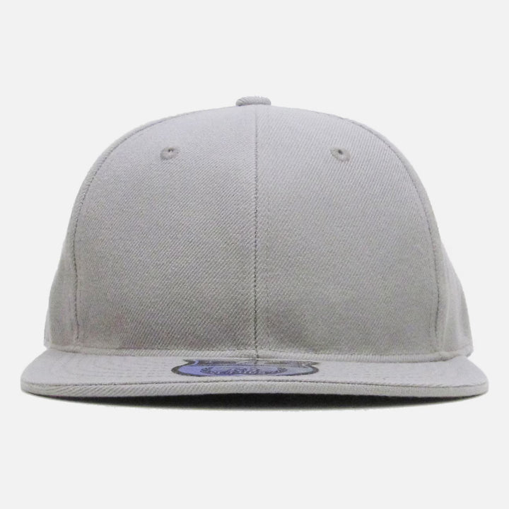 KB Ethos Fitted Flat Brim cap light grey