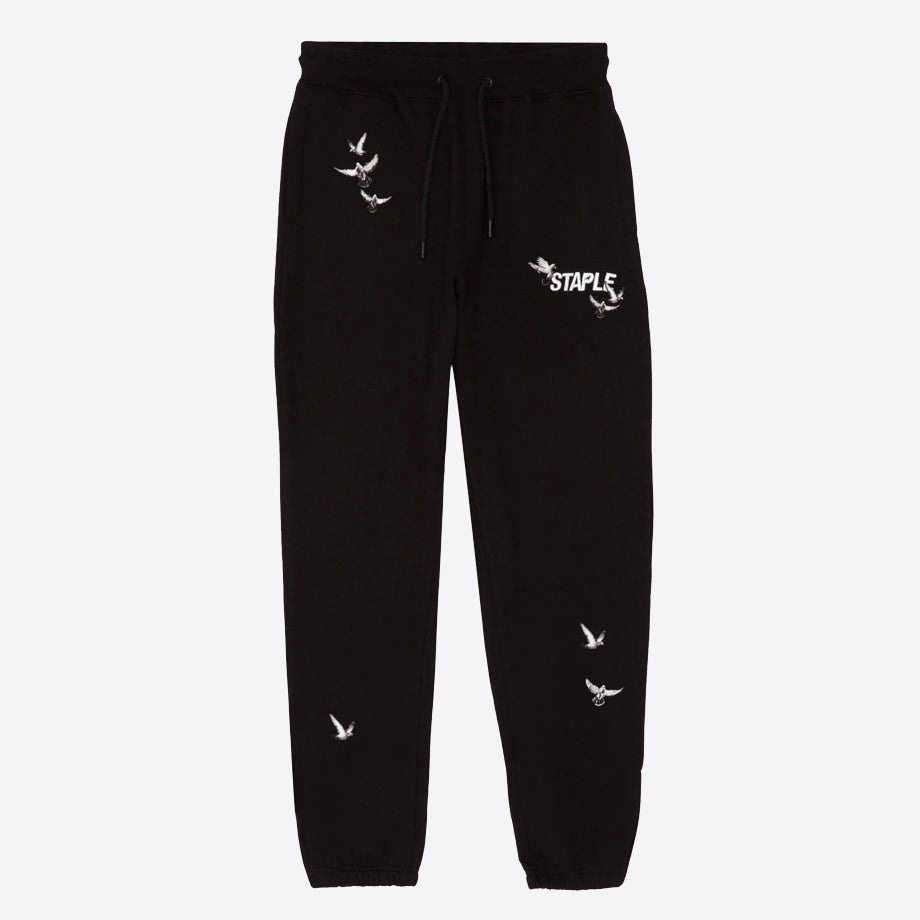 Staple Flock Logo sweatpants black - Shop-Tetuan