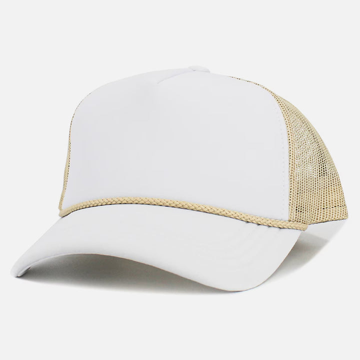 KB Ethos Premium Foam Trucker Hat wht/stn