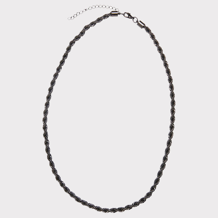 Urban Classics Charon Intertwine necklace gunmetal - Shop-Tetuan