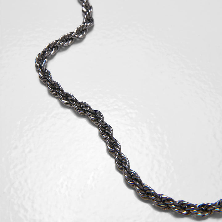 Urban Classics Charon Intertwine necklace gunmetal - Shop-Tetuan