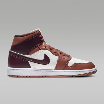 Air Jordan 1 Mid Dusty Peach/Night Maroon Sail