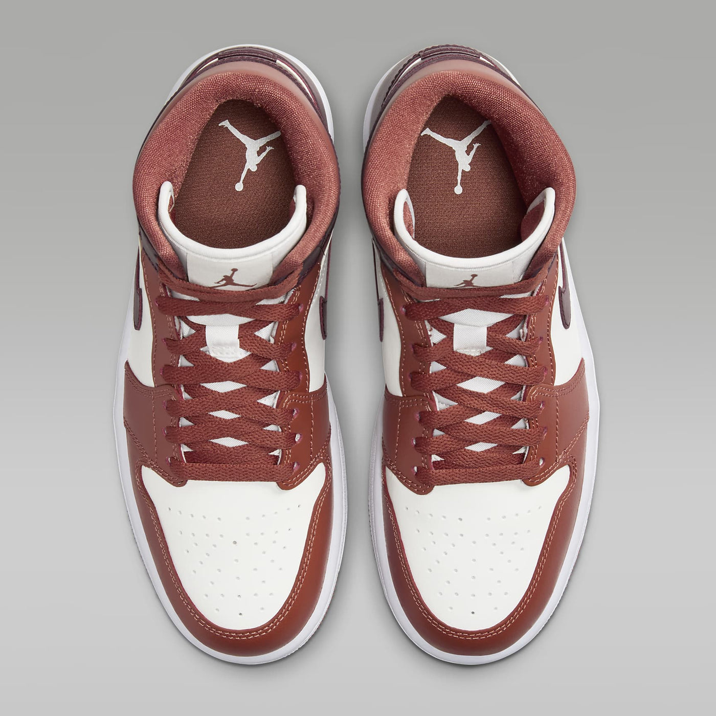 Air Jordan 1 Mid Dusty Peach/Night Maroon Sail