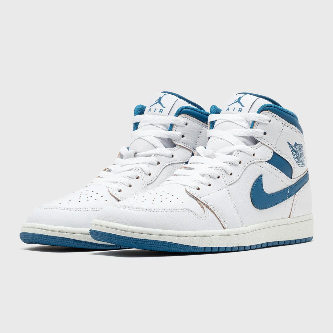 Air Jordan 1 Mid SE white/industrial blue-sail