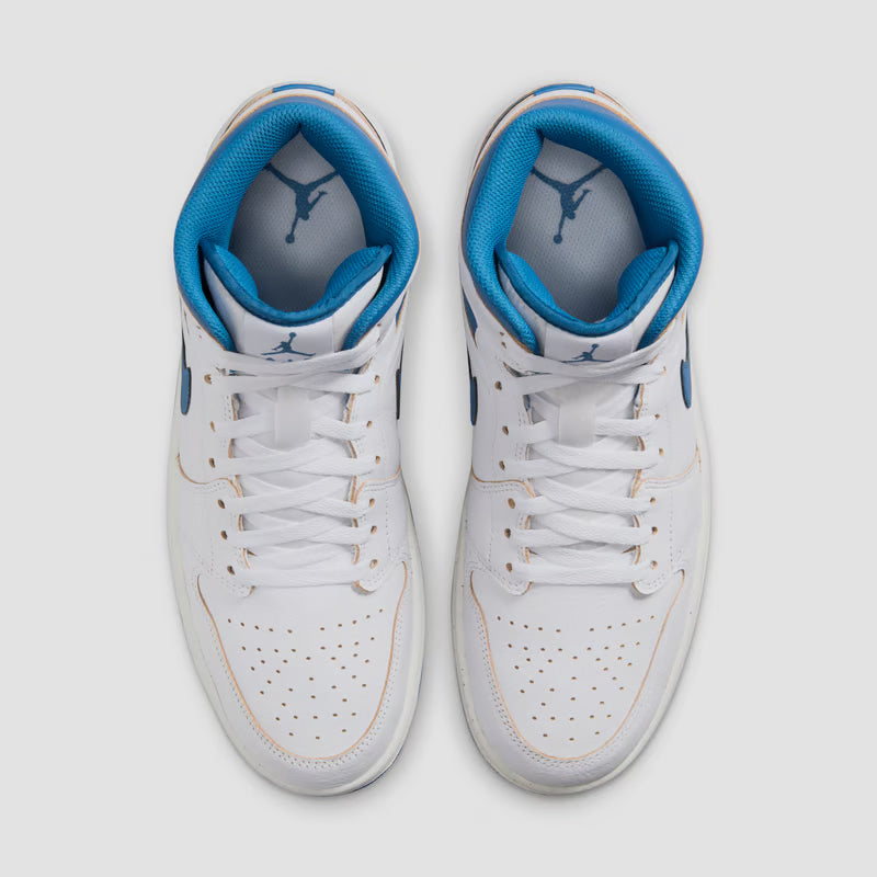 Air Jordan 1 Mid SE white/industrial blue-sail