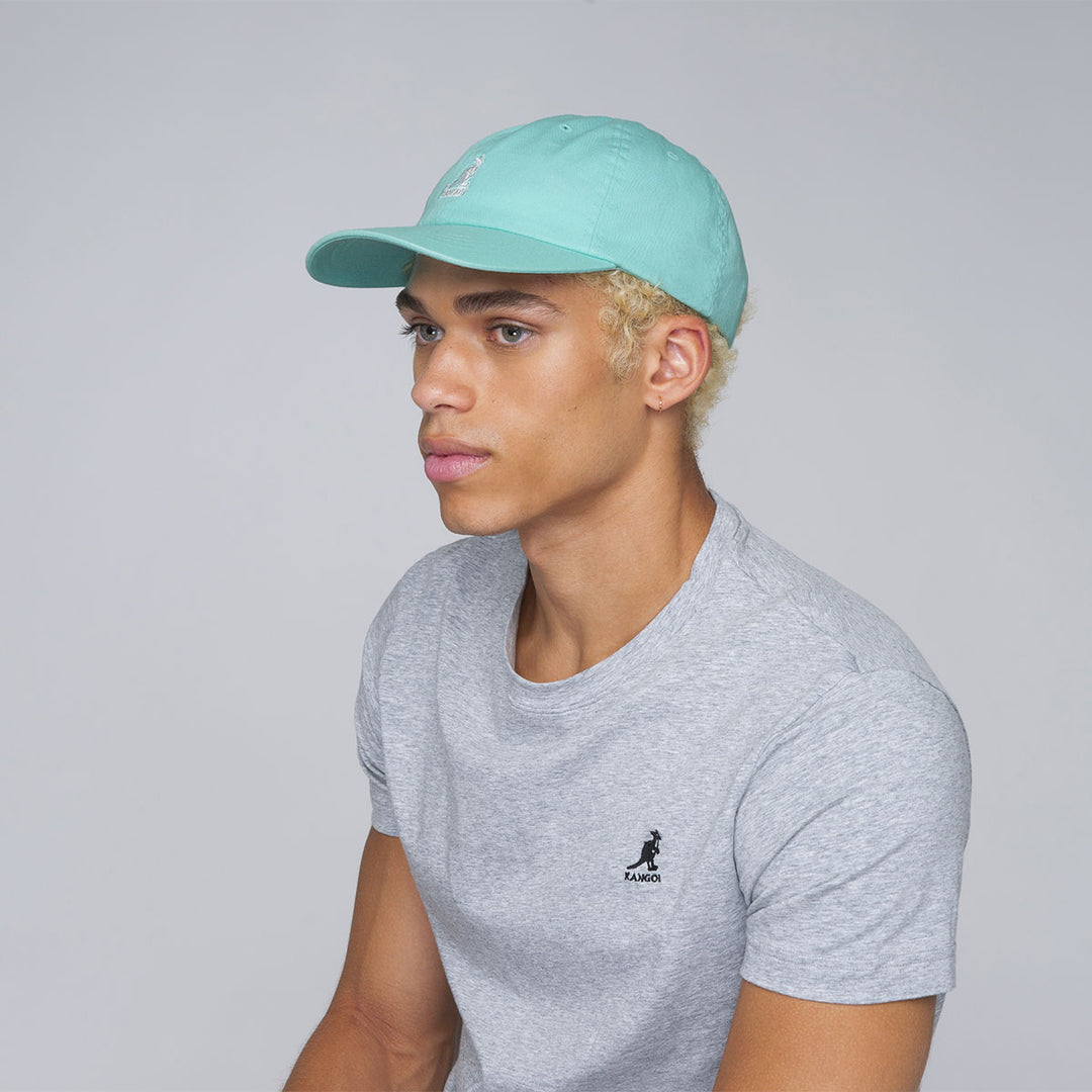 Kangol Washed Baseball cap blue tint - Shop-Tetuan