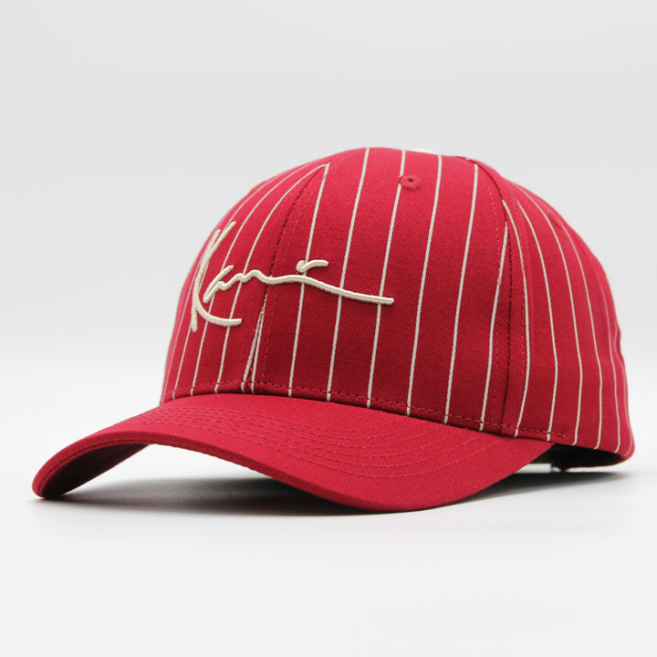 Karl Kani Signature Ziczac Pinstripe cap red - Shop-Tetuan