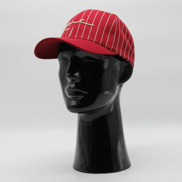 Karl Kani Signature Ziczac Pinstripe cap red - Shop-Tetuan