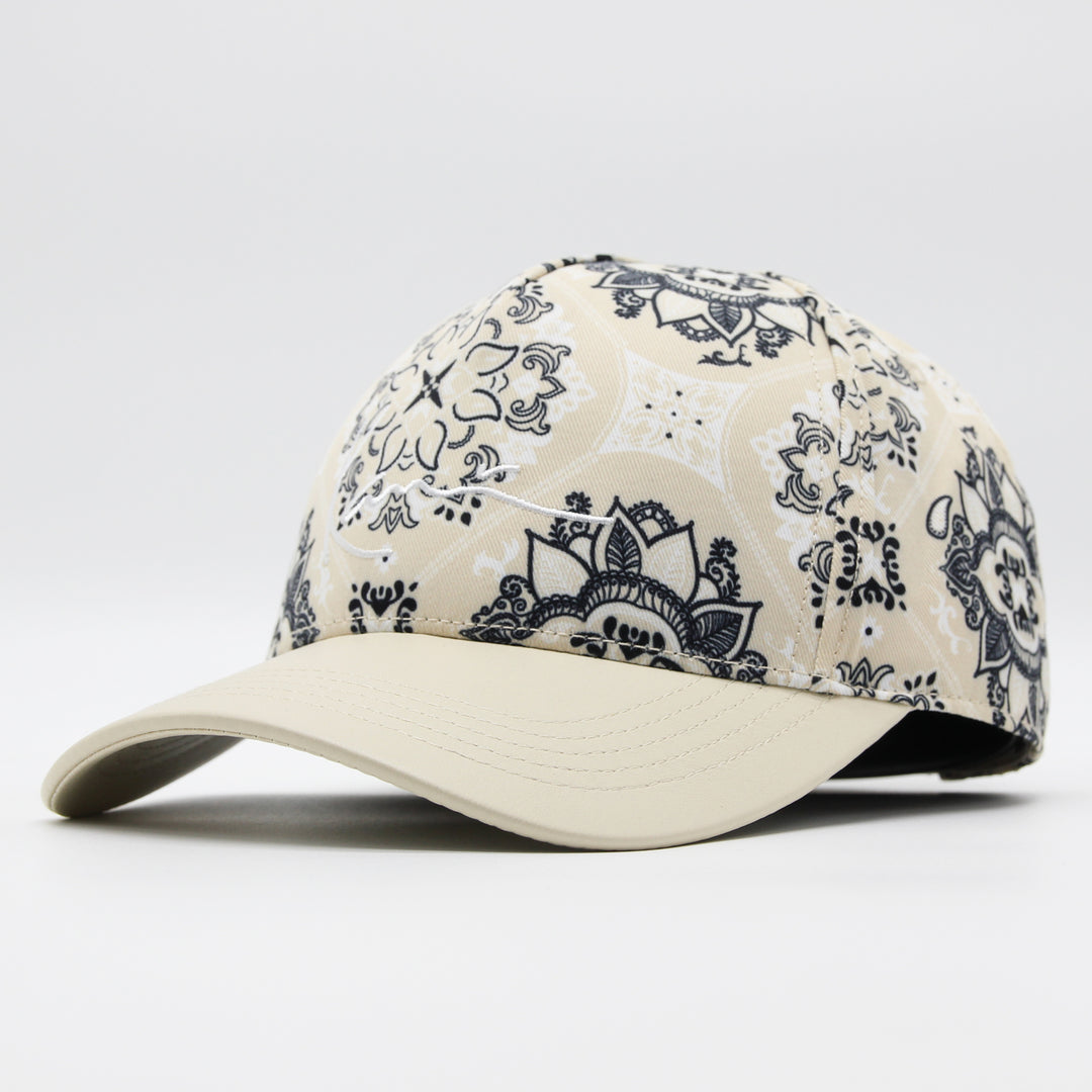 Karl Kani Signature Paisley Cap off white - Shop-Tetuan