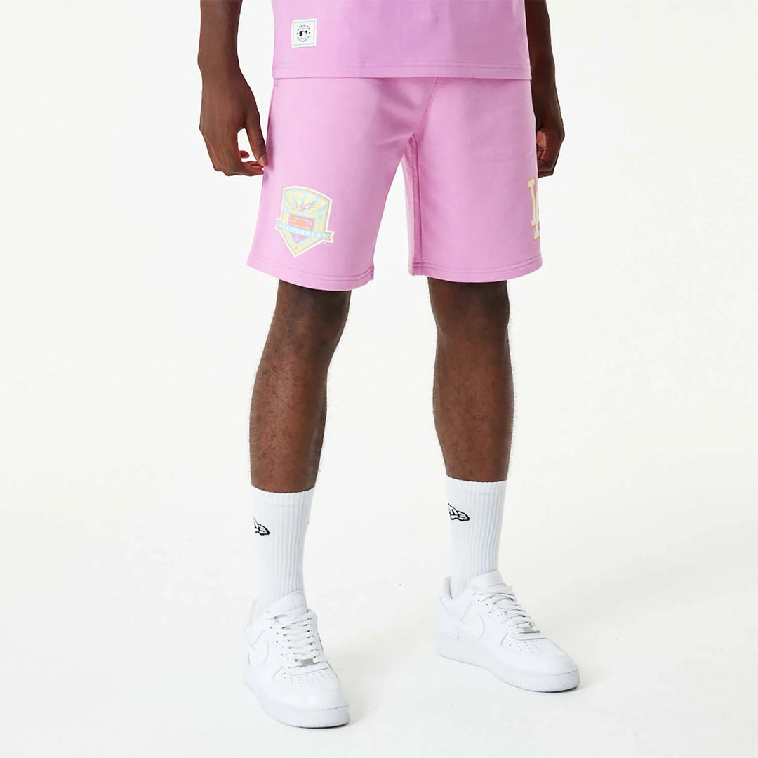 New Era LA Dodgers MLB Pastel Pink Shorts - Shop-Tetuan