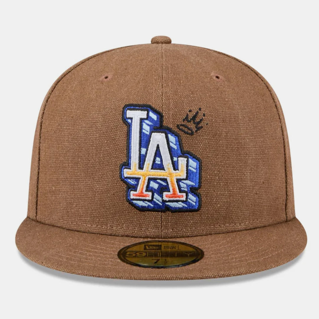 New Era Logo Scribble 59Fifty LA Dodgers brown