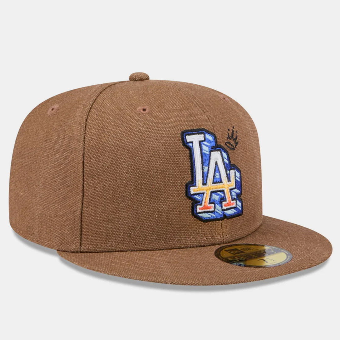 New Era Logo Scribble 59Fifty LA Dodgers brown