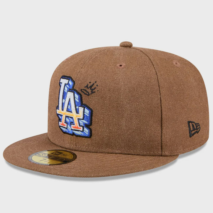 New Era Logo Scribble 59Fifty LA Dodgers brown