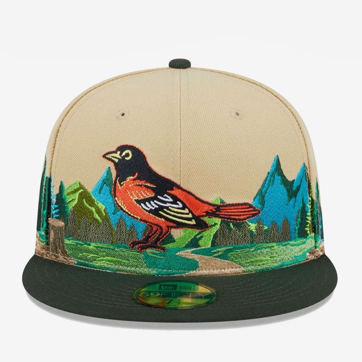 New Era Team Landscape 59Fifty B Orioles khaki - Shop-Tetuan