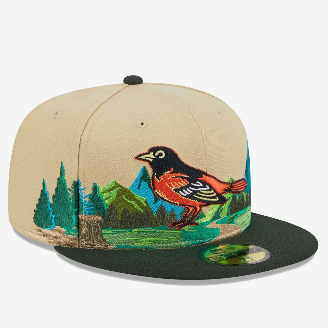 New Era Team Landscape 59Fifty B Orioles khaki - Shop-Tetuan