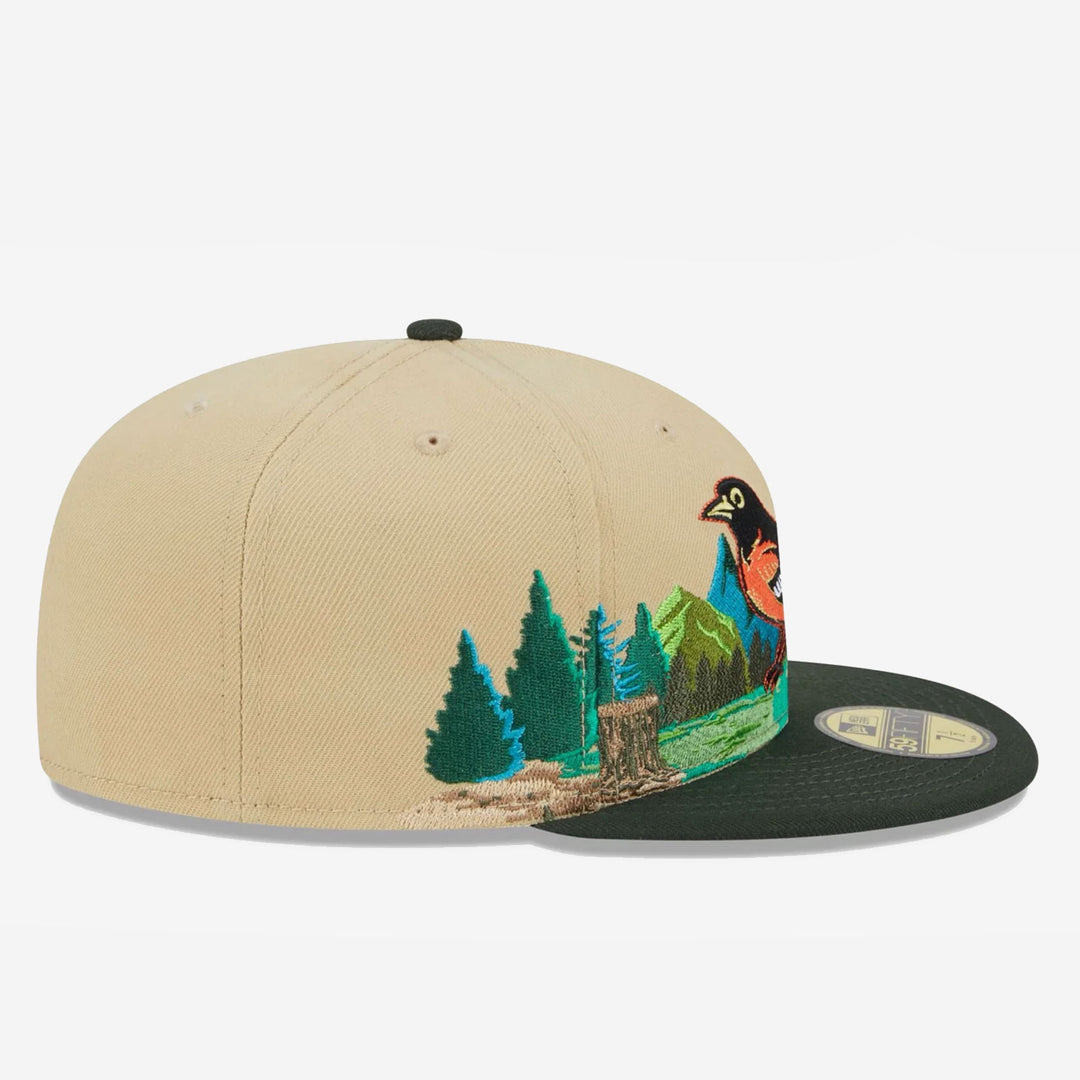 New Era Team Landscape 59Fifty B Orioles khaki - Shop-Tetuan