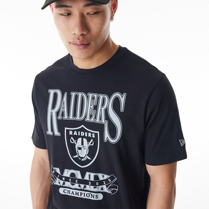 New Era NFL Champions Graphic tee LV Raireds black